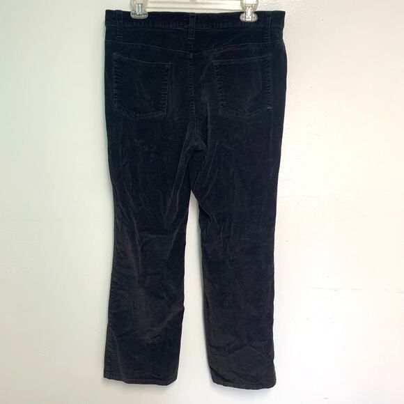 Sonoma Life+Style Black Corduroy Stretch Bootcut Pants Size 10 Short - Picture 2 of 4